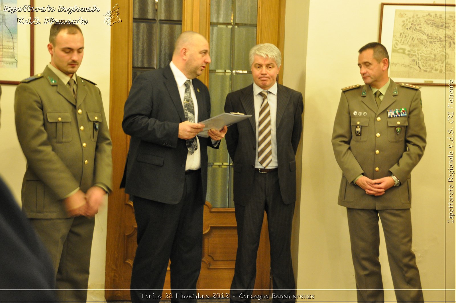 Torino 28 Novembre 2012 - Consegna Benemerenze - Croce Rossa Italiana - Ispettorato Regionale Volontari del Piemonte