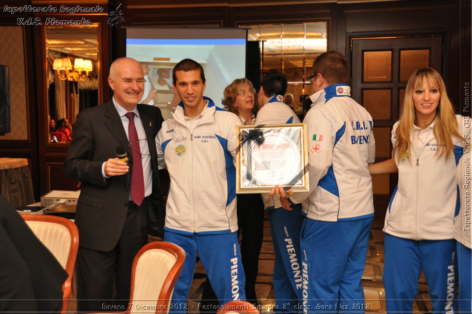 Baveno 7 Dicembre 2012 - Festeggiamenti Squadra 2 class. Gara Naz.2012 - Croce Rossa Italiana - Ispettorato Regionale Volontari del Piemonte