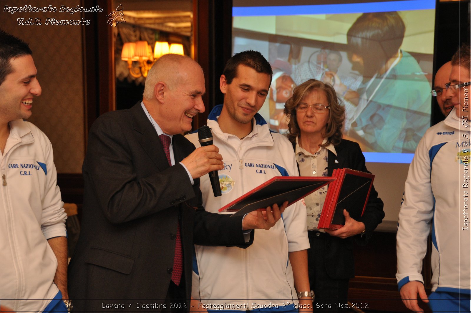 Baveno 7 Dicembre 2012 - Festeggiamenti Squadra 2 class. Gara Naz.2012 - Croce Rossa Italiana - Ispettorato Regionale Volontari del Piemonte