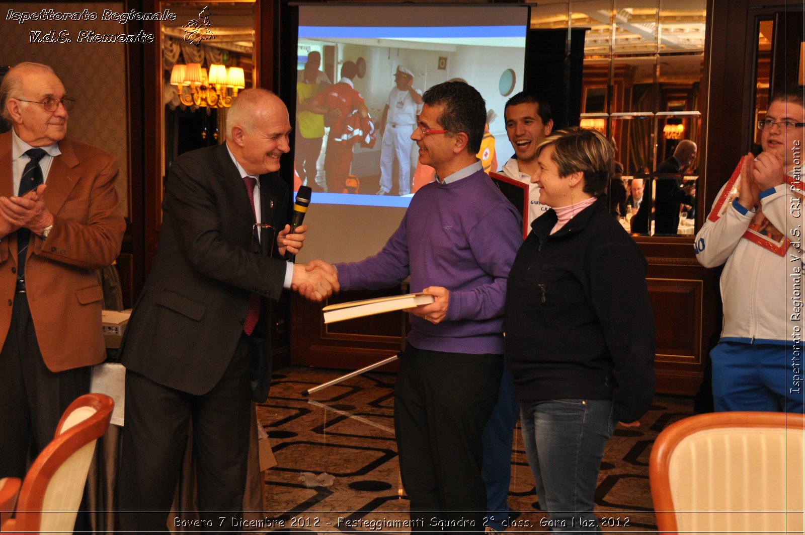 Baveno 7 Dicembre 2012 - Festeggiamenti Squadra 2 class. Gara Naz.2012 - Croce Rossa Italiana - Ispettorato Regionale Volontari del Piemonte