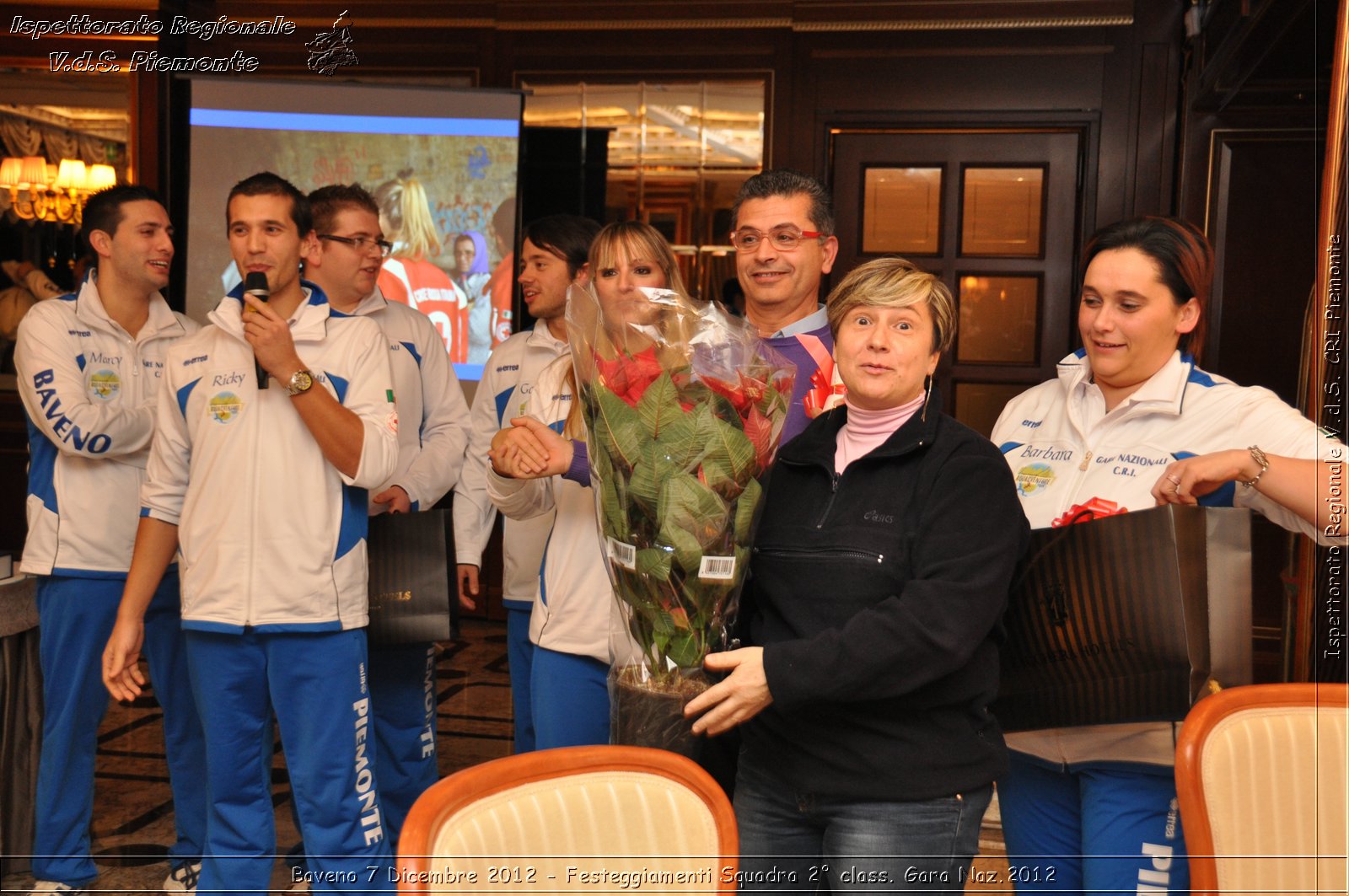 Baveno 7 Dicembre 2012 - Festeggiamenti Squadra 2 class. Gara Naz.2012 - Croce Rossa Italiana - Ispettorato Regionale Volontari del Piemonte