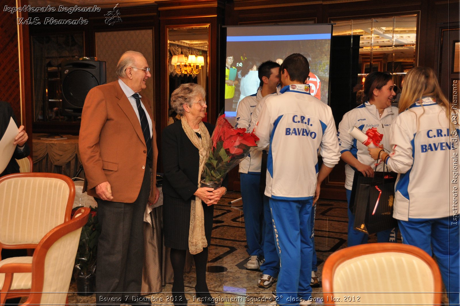 Baveno 7 Dicembre 2012 - Festeggiamenti Squadra 2 class. Gara Naz.2012 - Croce Rossa Italiana - Ispettorato Regionale Volontari del Piemonte