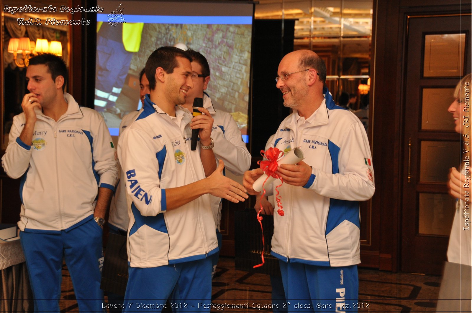 Baveno 7 Dicembre 2012 - Festeggiamenti Squadra 2 class. Gara Naz.2012 - Croce Rossa Italiana - Ispettorato Regionale Volontari del Piemonte