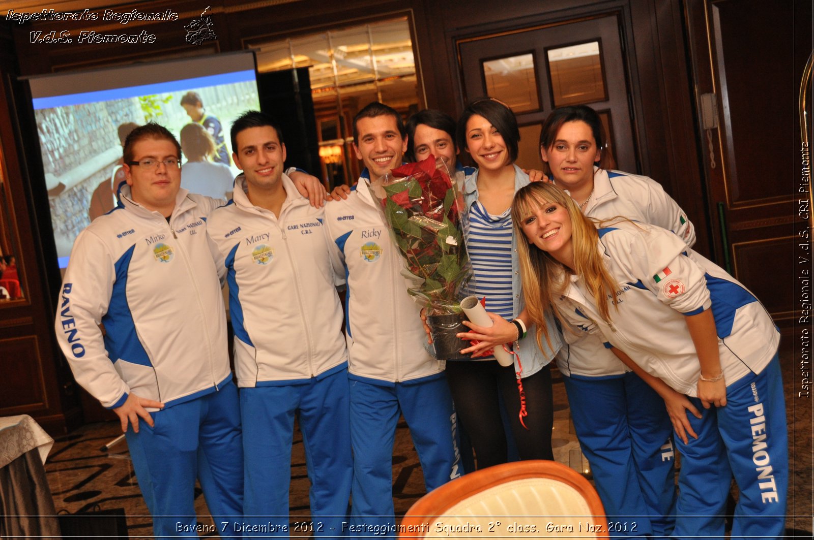 Baveno 7 Dicembre 2012 - Festeggiamenti Squadra 2 class. Gara Naz.2012 - Croce Rossa Italiana - Ispettorato Regionale Volontari del Piemonte