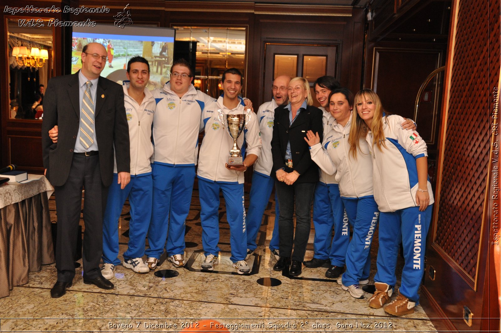 Baveno 7 Dicembre 2012 - Festeggiamenti Squadra 2 class. Gara Naz.2012 - Croce Rossa Italiana - Ispettorato Regionale Volontari del Piemonte