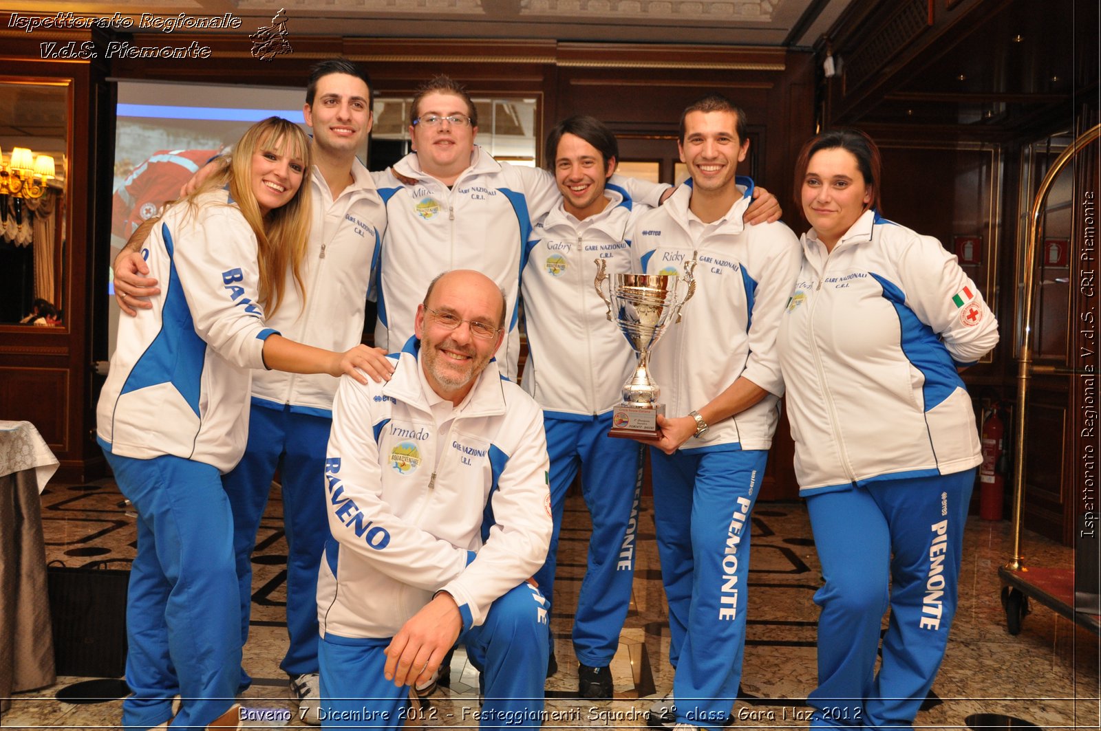 Baveno 7 Dicembre 2012 - Festeggiamenti Squadra 2 class. Gara Naz.2012 - Croce Rossa Italiana - Ispettorato Regionale Volontari del Piemonte