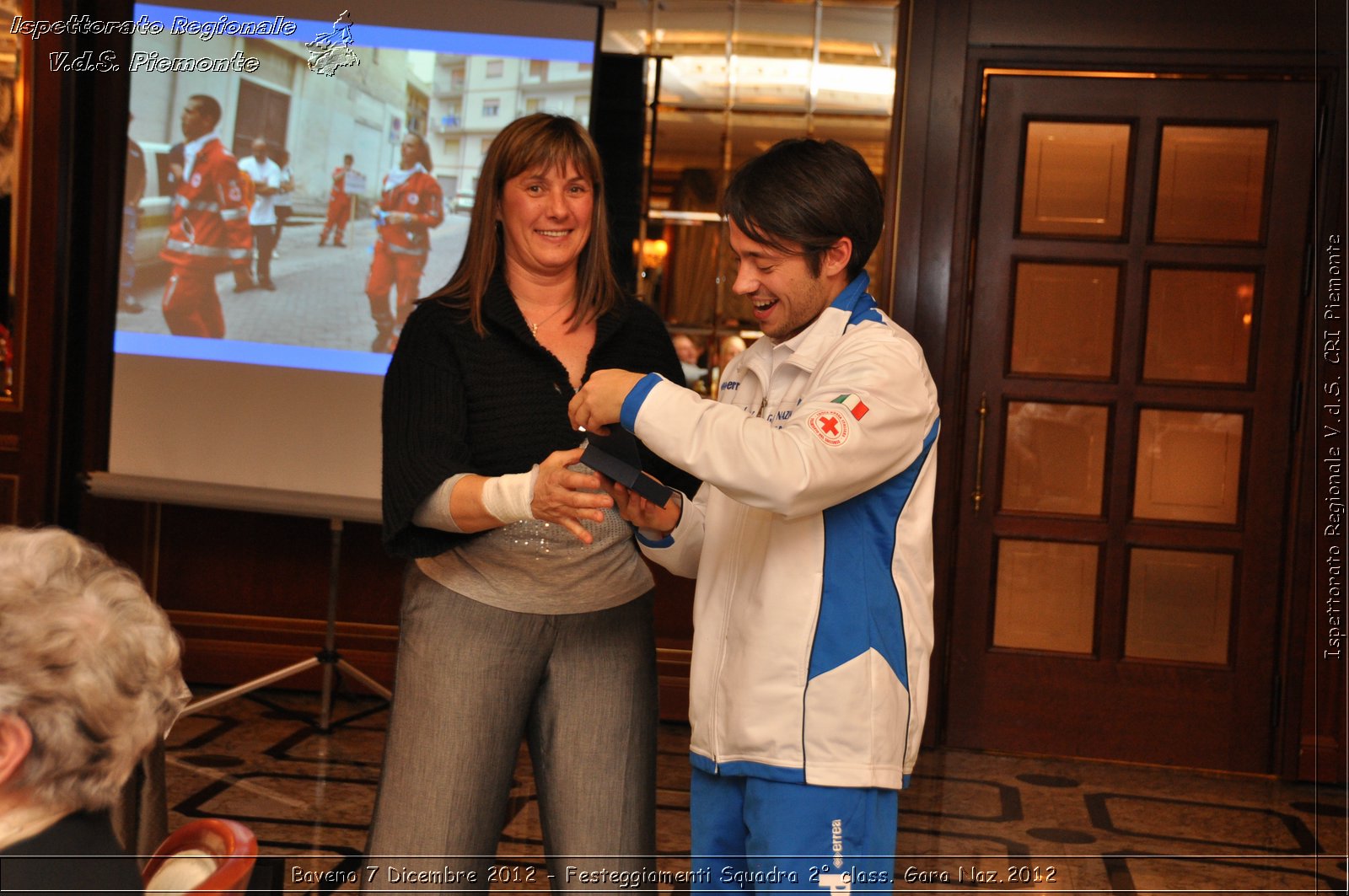 Baveno 7 Dicembre 2012 - Festeggiamenti Squadra 2 class. Gara Naz.2012 - Croce Rossa Italiana - Ispettorato Regionale Volontari del Piemonte