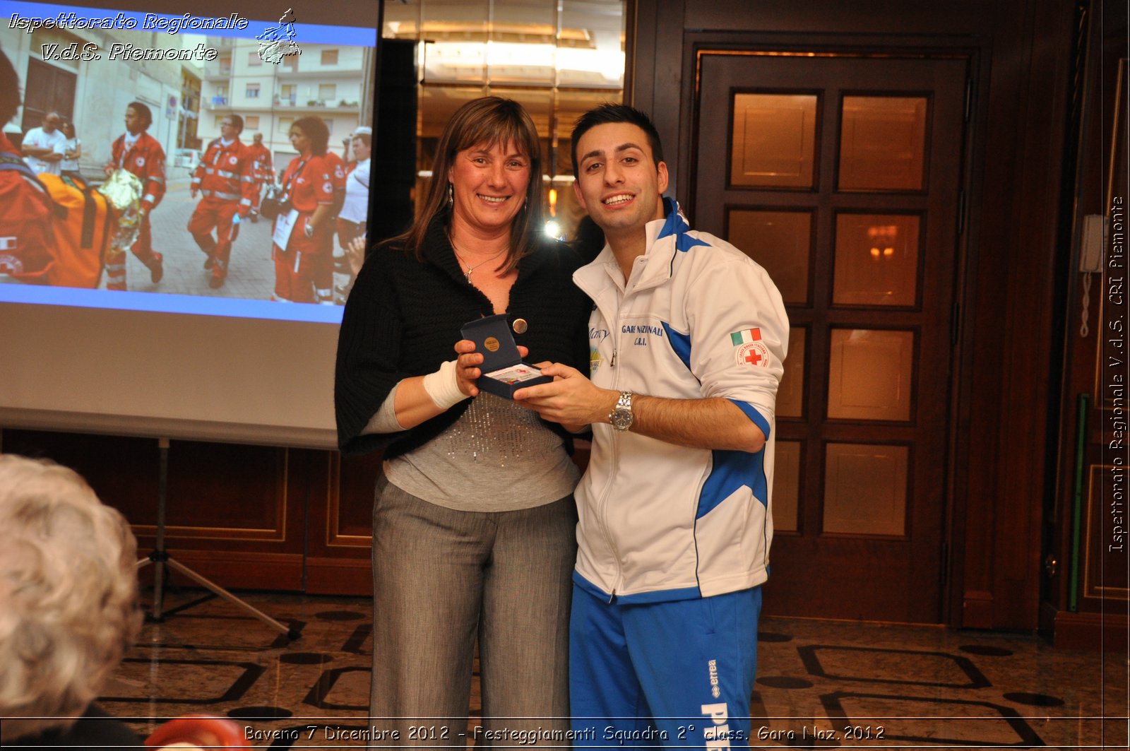 Baveno 7 Dicembre 2012 - Festeggiamenti Squadra 2 class. Gara Naz.2012 - Croce Rossa Italiana - Ispettorato Regionale Volontari del Piemonte