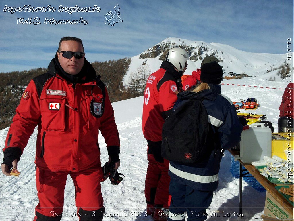 Sestriere - 3 Febbraio 2013 - Soccorso Piste Via Lattea - Croce Rossa Italiana - Ispettorato Regionale Volontari del Piemonte