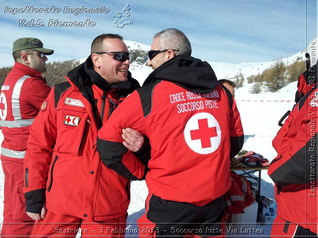 Sestriere - 3 Febbraio 2013 - Soccorso Piste Via Lattea - Croce Rossa Italiana - Ispettorato Regionale Volontari del Piemonte