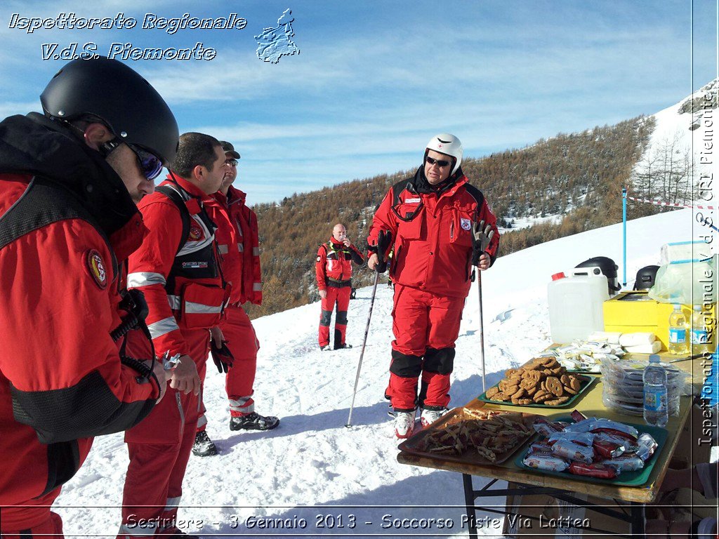 Sestriere - 3 Gennaio 2013 - Soccorso Piste Via Lattea - Croce Rossa Italiana - Ispettorato Regionale Volontari del Piemonte