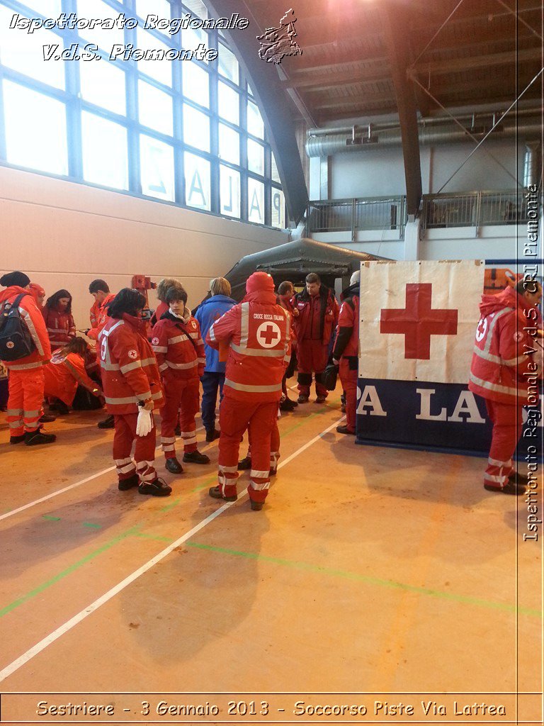 Sestriere - 3 Gennaio 2013 - Soccorso Piste Via Lattea - Croce Rossa Italiana - Ispettorato Regionale Volontari del Piemonte