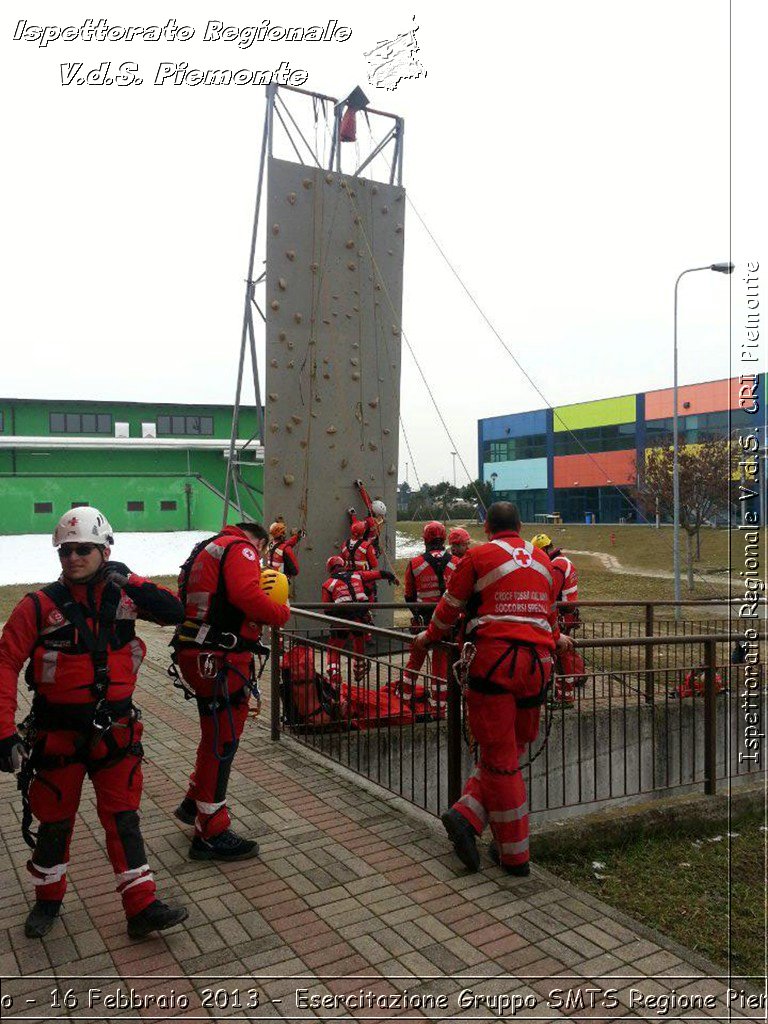 Torino - 16 Febbraio 2013 - Esercitazione Gruppo SMTS Regione Piemonte - Croce Rossa Italiana - Ispettorato Regionale Volontari del Piemonte