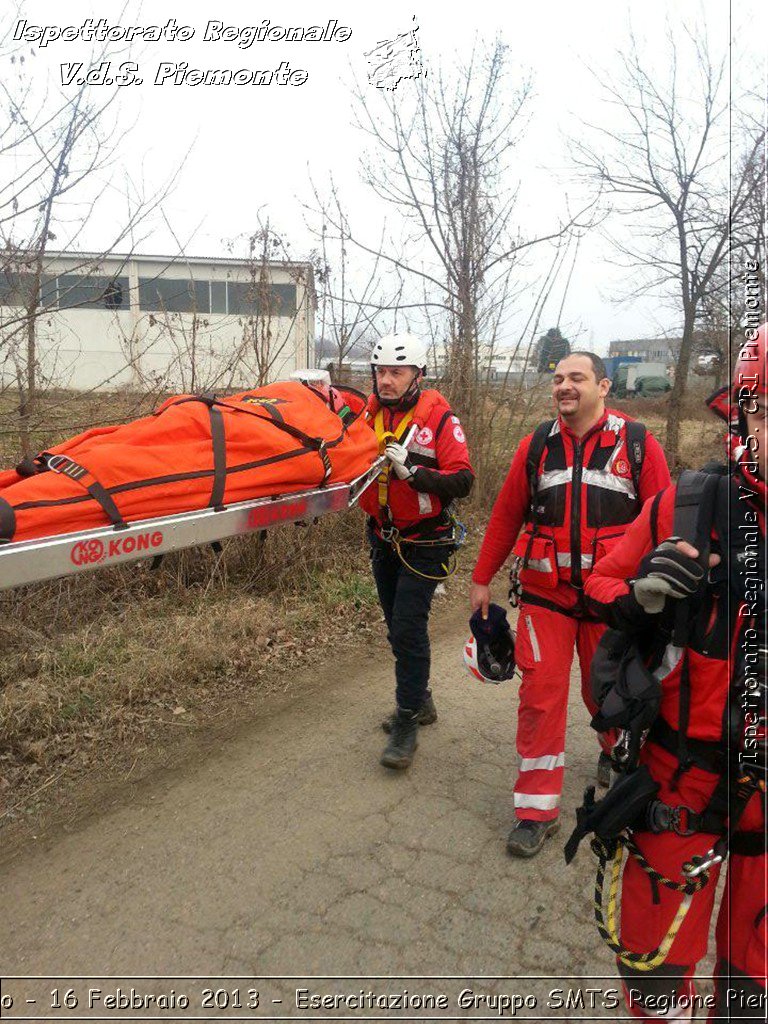 Torino - 16 Febbraio 2013 - Esercitazione Gruppo SMTS Regione Piemonte - Croce Rossa Italiana - Ispettorato Regionale Volontari del Piemonte