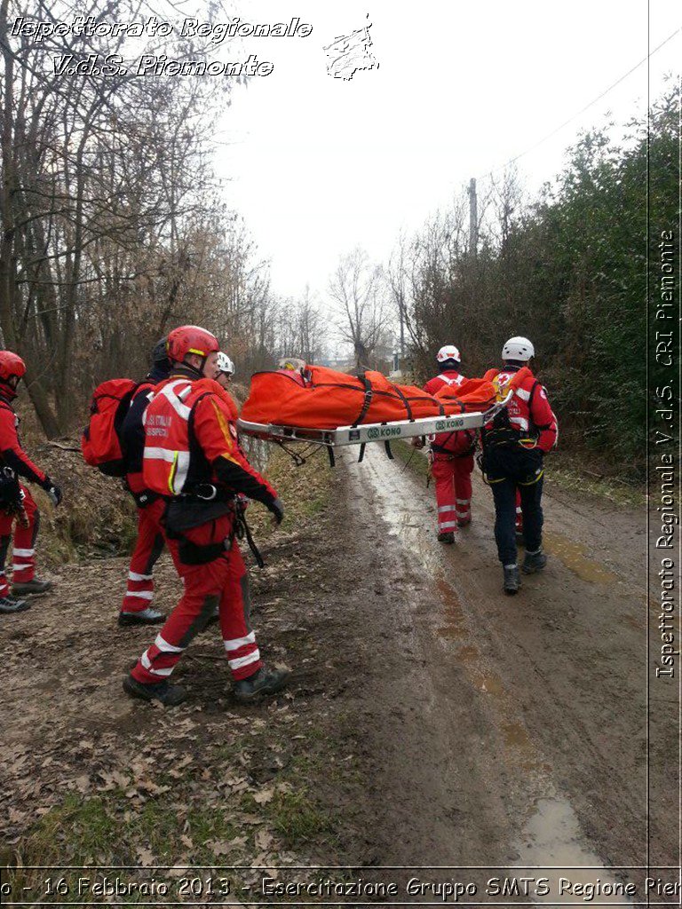 Torino - 16 Febbraio 2013 - Esercitazione Gruppo SMTS Regione Piemonte - Croce Rossa Italiana - Ispettorato Regionale Volontari del Piemonte