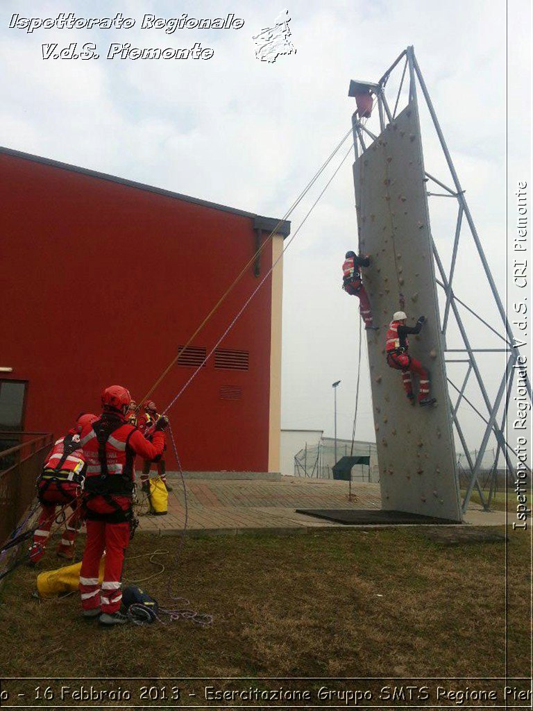 Torino - 16 Febbraio 2013 - Esercitazione Gruppo SMTS Regione Piemonte - Croce Rossa Italiana - Ispettorato Regionale Volontari del Piemonte