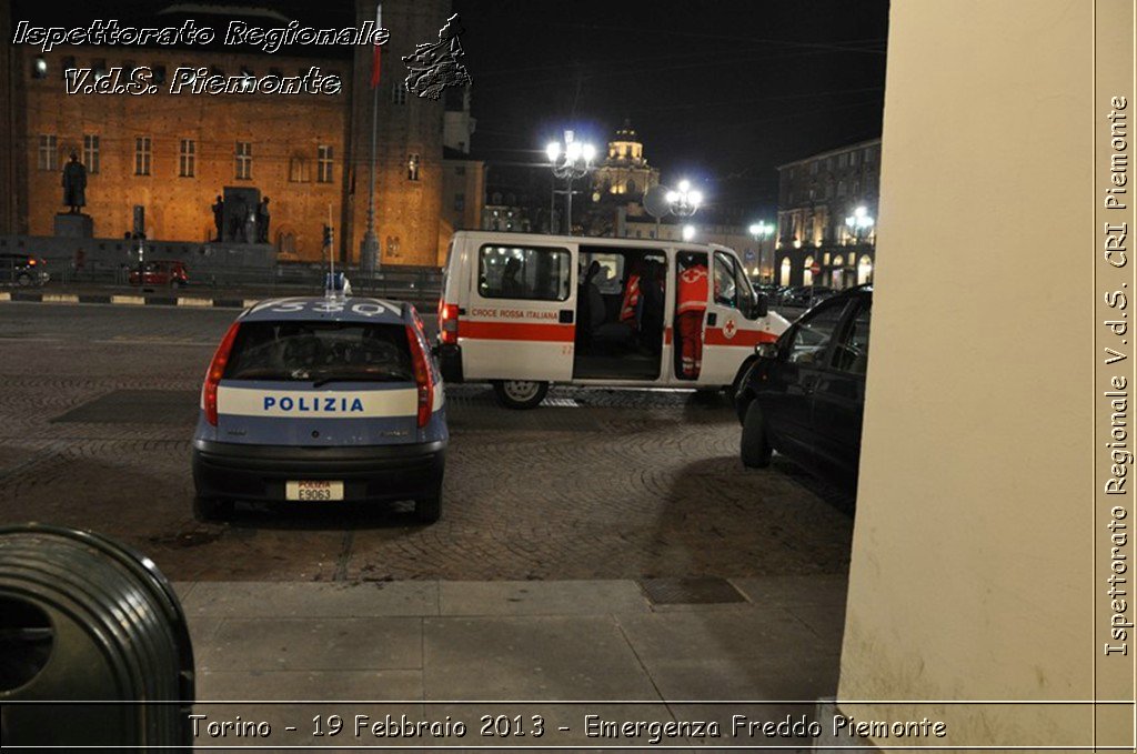 Torino - 19 Febbraio 2013 - Emergenza Freddo Piemonte - Croce Rossa Italiana - Ispettorato Regionale Volontari del Piemonte