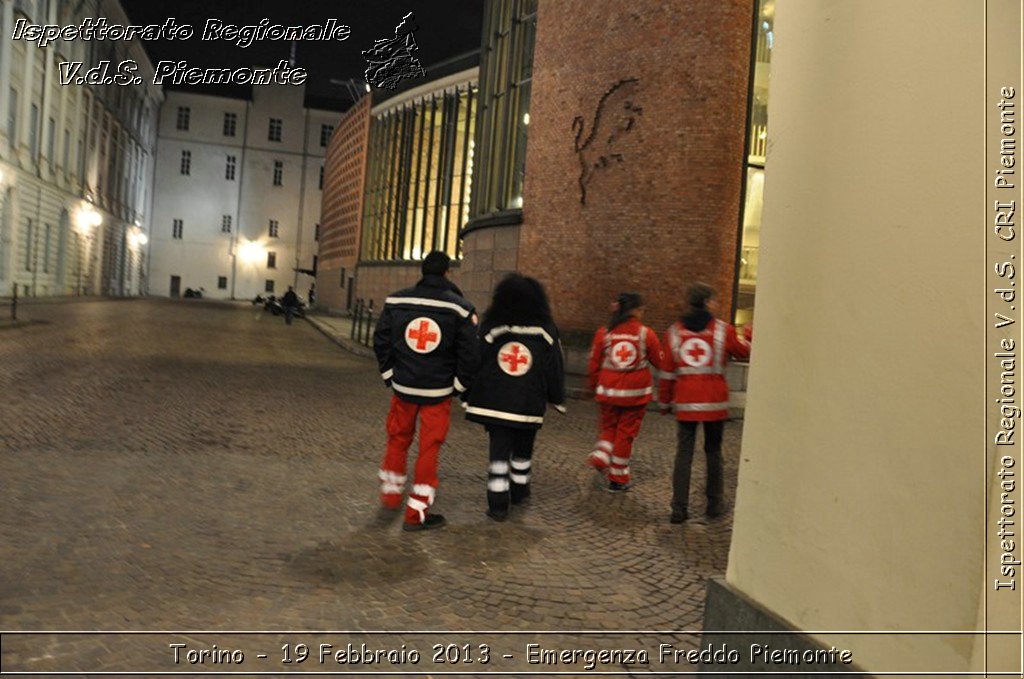 Torino - 19 Febbraio 2013 - Emergenza Freddo Piemonte - Croce Rossa Italiana - Ispettorato Regionale Volontari del Piemonte