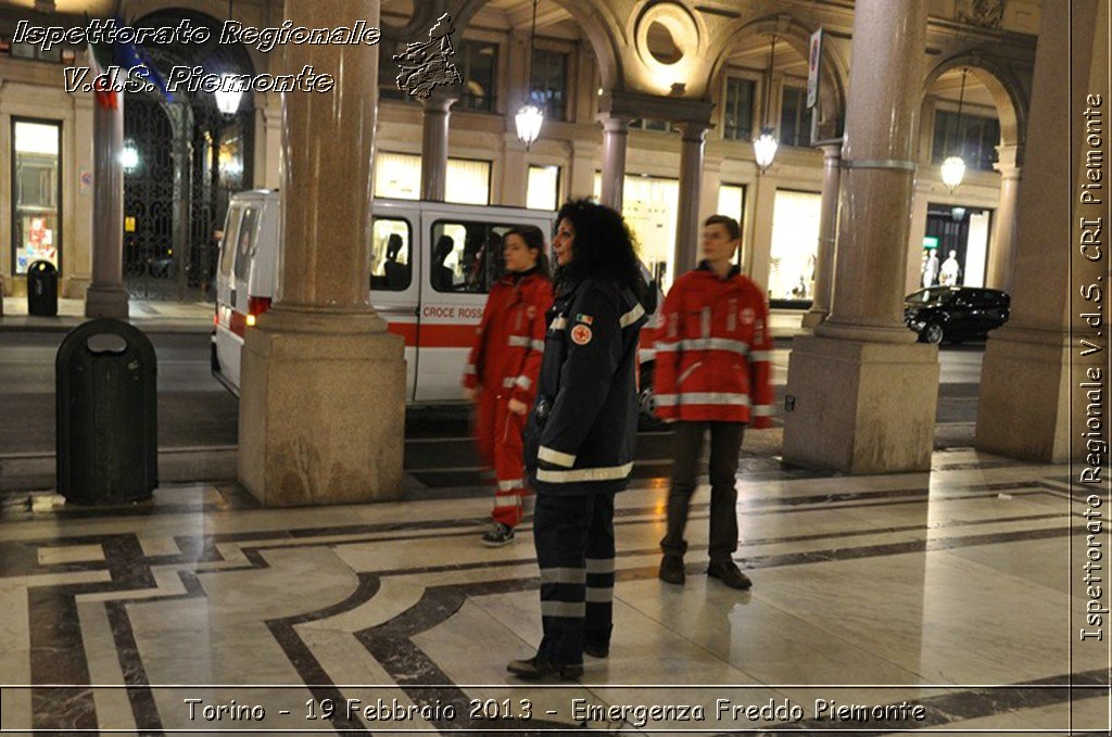 Torino - 19 Febbraio 2013 - Emergenza Freddo Piemonte - Croce Rossa Italiana - Ispettorato Regionale Volontari del Piemonte