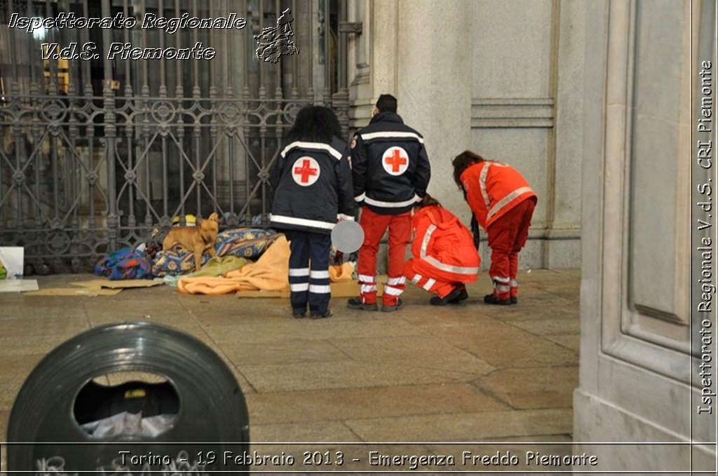 Torino - 19 Febbraio 2013 - Emergenza Freddo Piemonte - Croce Rossa Italiana - Ispettorato Regionale Volontari del Piemonte