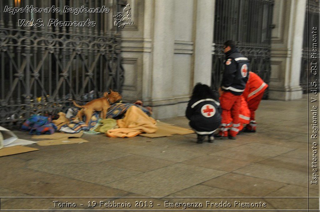 Torino - 19 Febbraio 2013 - Emergenza Freddo Piemonte - Croce Rossa Italiana - Ispettorato Regionale Volontari del Piemonte