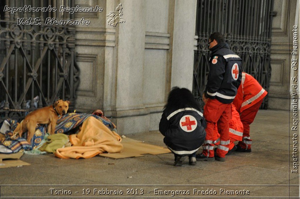 Torino - 19 Febbraio 2013 - Emergenza Freddo Piemonte - Croce Rossa Italiana - Ispettorato Regionale Volontari del Piemonte