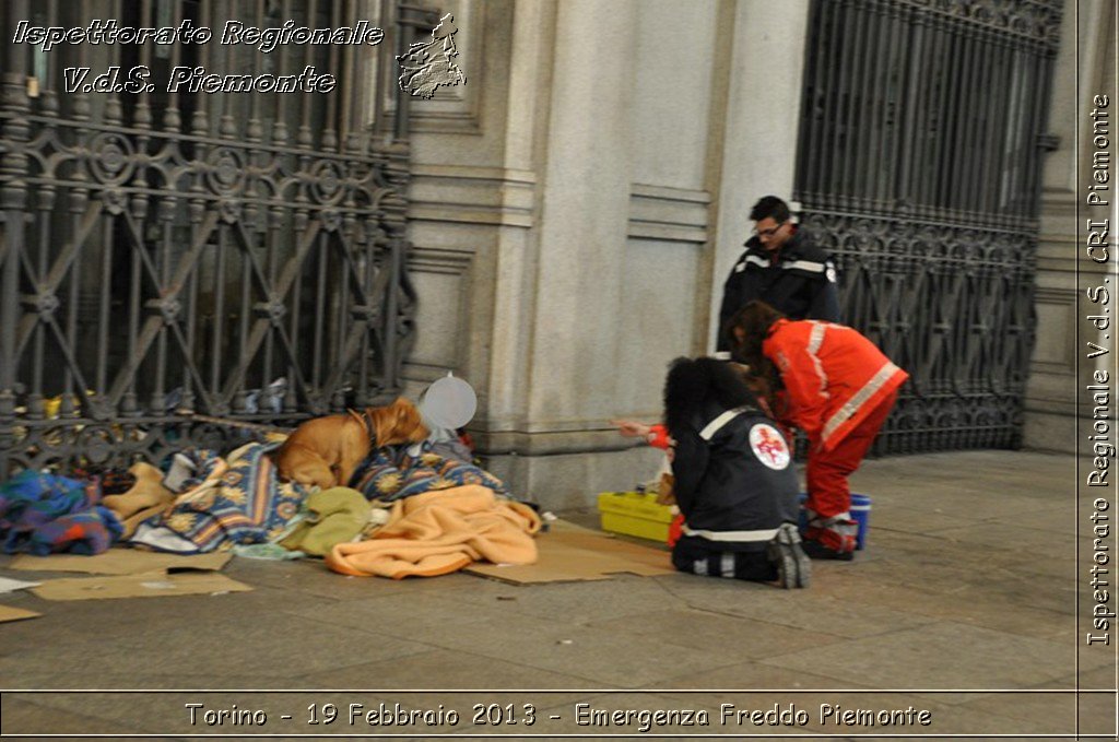 Torino - 19 Febbraio 2013 - Emergenza Freddo Piemonte - Croce Rossa Italiana - Ispettorato Regionale Volontari del Piemonte