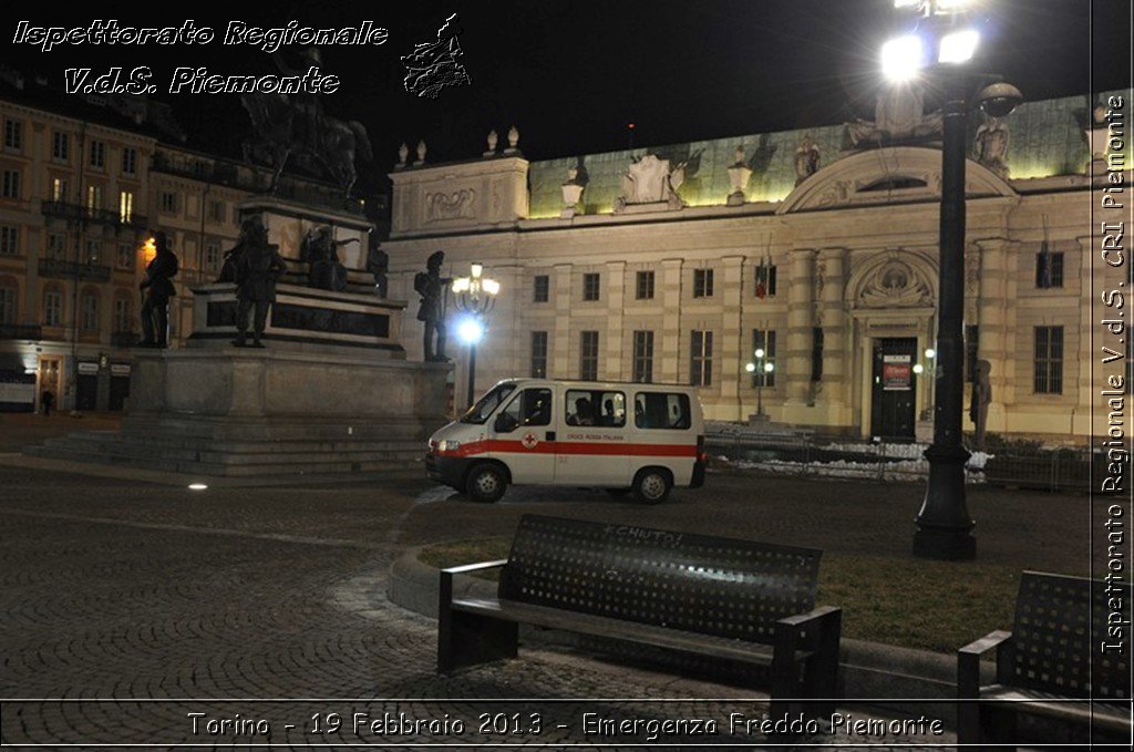 Torino - 19 Febbraio 2013 - Emergenza Freddo Piemonte - Croce Rossa Italiana - Ispettorato Regionale Volontari del Piemonte