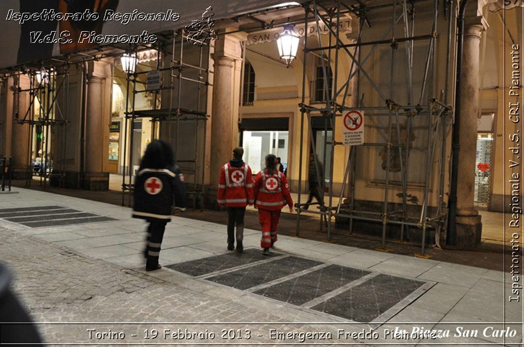 Torino - 19 Febbraio 2013 - Emergenza Freddo Piemonte - Croce Rossa Italiana - Ispettorato Regionale Volontari del Piemonte