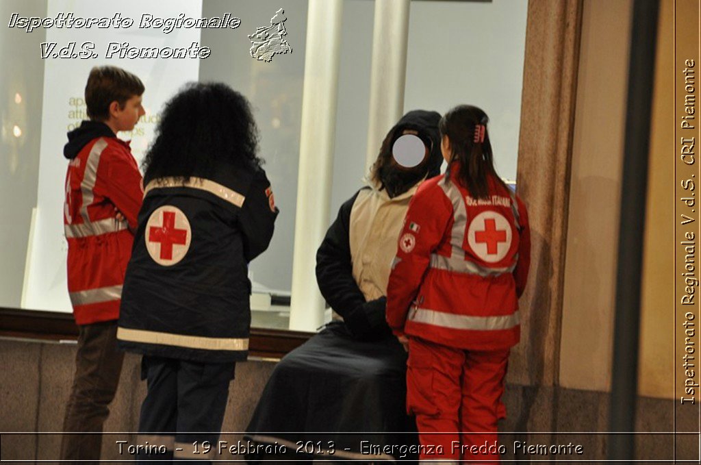 Torino - 19 Febbraio 2013 - Emergenza Freddo Piemonte - Croce Rossa Italiana - Ispettorato Regionale Volontari del Piemonte