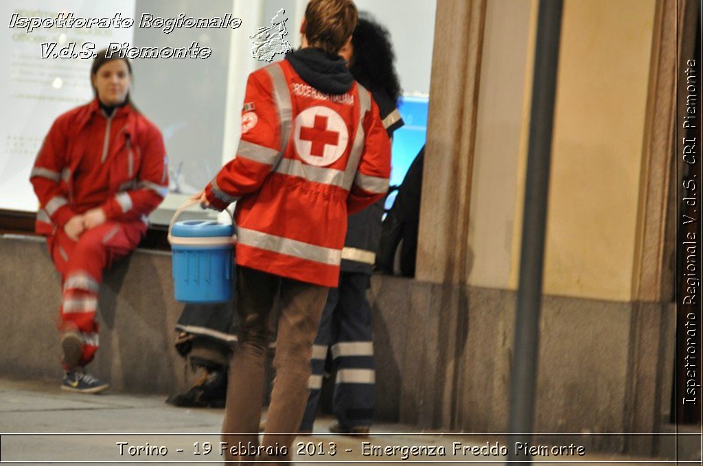 Torino - 19 Febbraio 2013 - Emergenza Freddo Piemonte - Croce Rossa Italiana - Ispettorato Regionale Volontari del Piemonte