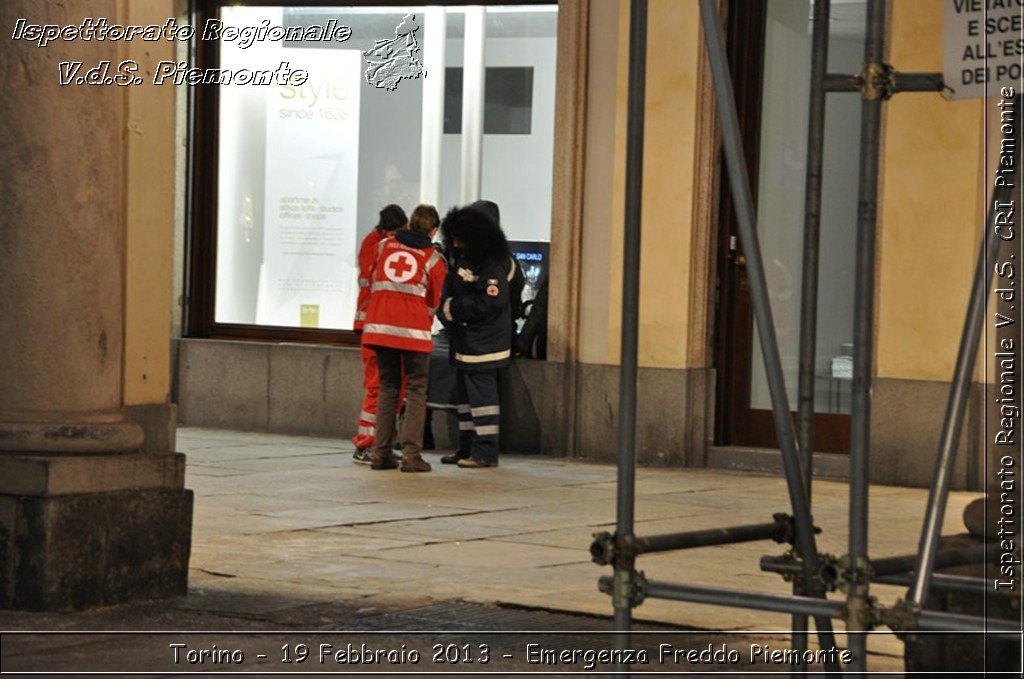 Torino - 19 Febbraio 2013 - Emergenza Freddo Piemonte - Croce Rossa Italiana - Ispettorato Regionale Volontari del Piemonte