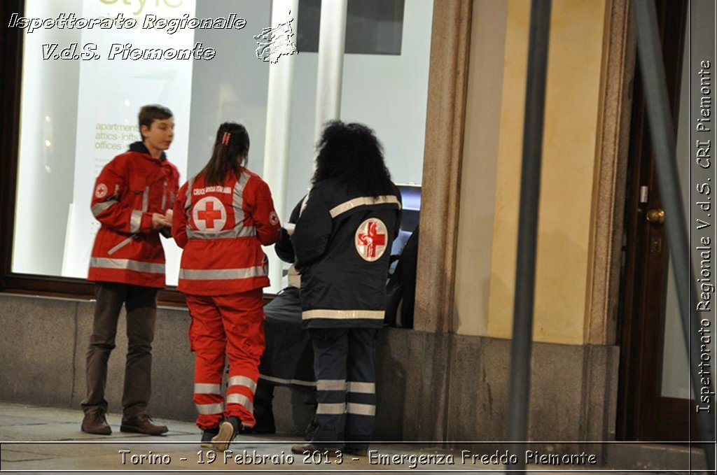 Torino - 19 Febbraio 2013 - Emergenza Freddo Piemonte - Croce Rossa Italiana - Ispettorato Regionale Volontari del Piemonte