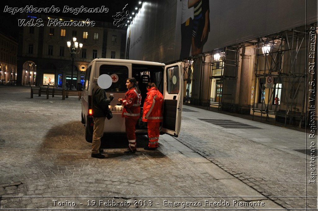 Torino - 19 Febbraio 2013 - Emergenza Freddo Piemonte - Croce Rossa Italiana - Ispettorato Regionale Volontari del Piemonte