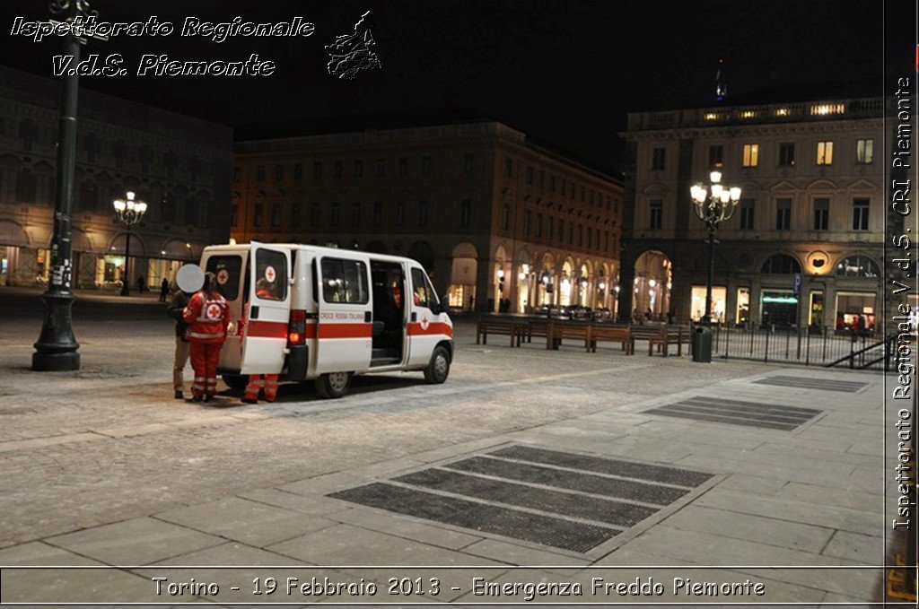 Torino - 19 Febbraio 2013 - Emergenza Freddo Piemonte - Croce Rossa Italiana - Ispettorato Regionale Volontari del Piemonte