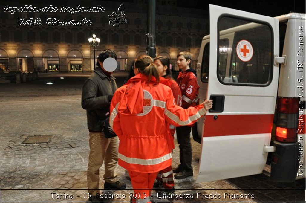 Torino - 19 Febbraio 2013 - Emergenza Freddo Piemonte - Croce Rossa Italiana - Ispettorato Regionale Volontari del Piemonte