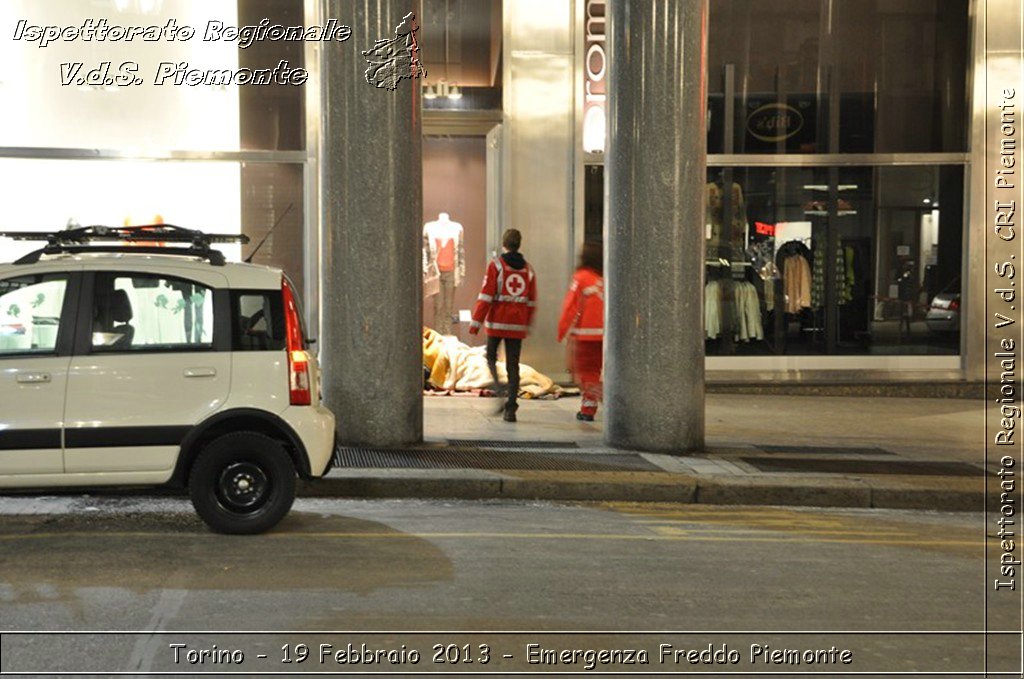 Torino - 19 Febbraio 2013 - Emergenza Freddo Piemonte - Croce Rossa Italiana - Ispettorato Regionale Volontari del Piemonte