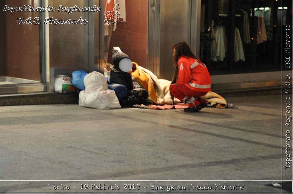 Torino - 19 Febbraio 2013 - Emergenza Freddo Piemonte - Croce Rossa Italiana - Ispettorato Regionale Volontari del Piemonte