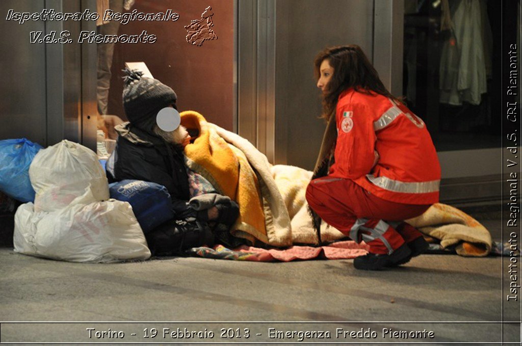 Torino - 19 Febbraio 2013 - Emergenza Freddo Piemonte - Croce Rossa Italiana - Ispettorato Regionale Volontari del Piemonte