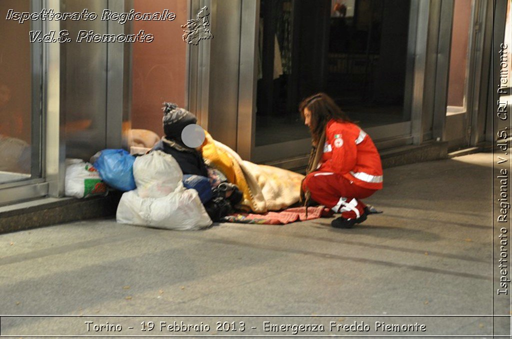 Torino - 19 Febbraio 2013 - Emergenza Freddo Piemonte - Croce Rossa Italiana - Ispettorato Regionale Volontari del Piemonte