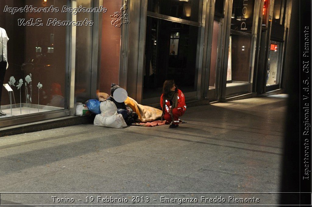 Torino - 19 Febbraio 2013 - Emergenza Freddo Piemonte - Croce Rossa Italiana - Ispettorato Regionale Volontari del Piemonte