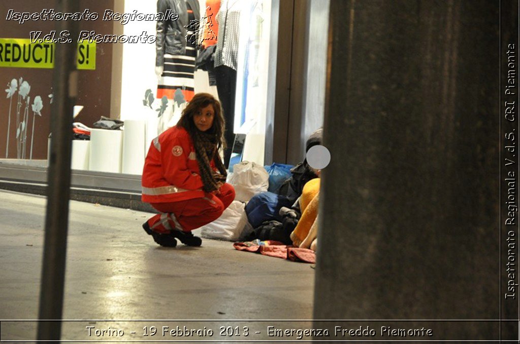 Torino - 19 Febbraio 2013 - Emergenza Freddo Piemonte - Croce Rossa Italiana - Ispettorato Regionale Volontari del Piemonte