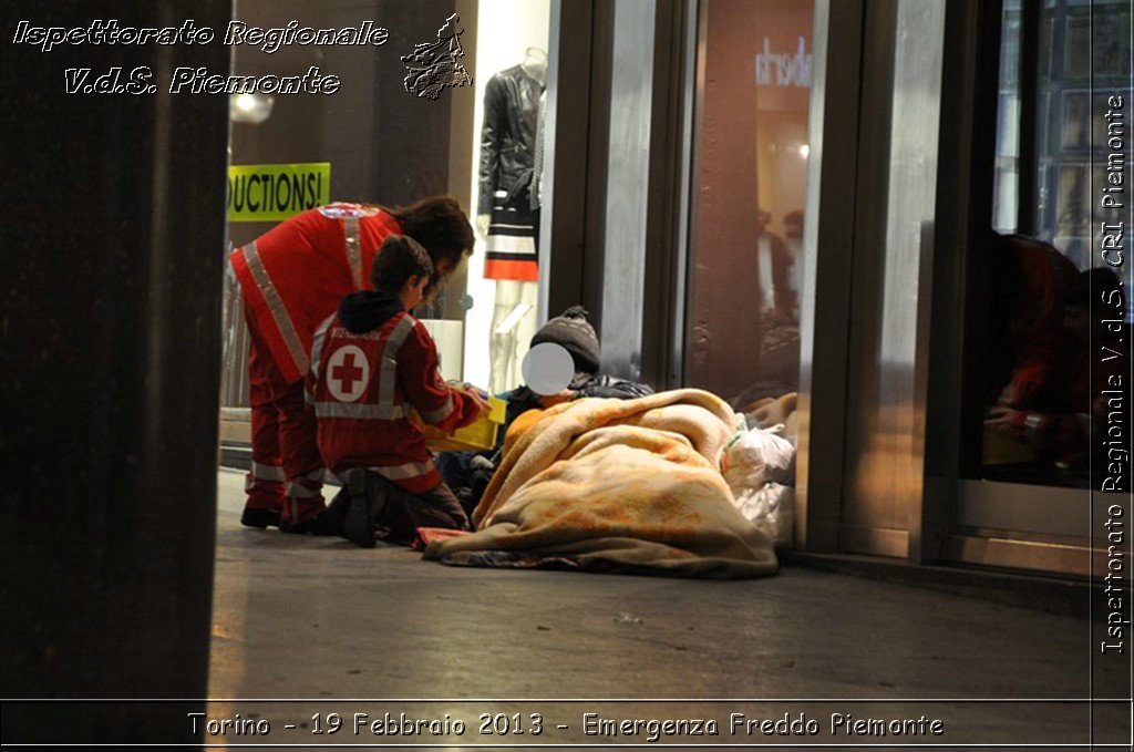 Torino - 19 Febbraio 2013 - Emergenza Freddo Piemonte - Croce Rossa Italiana - Ispettorato Regionale Volontari del Piemonte