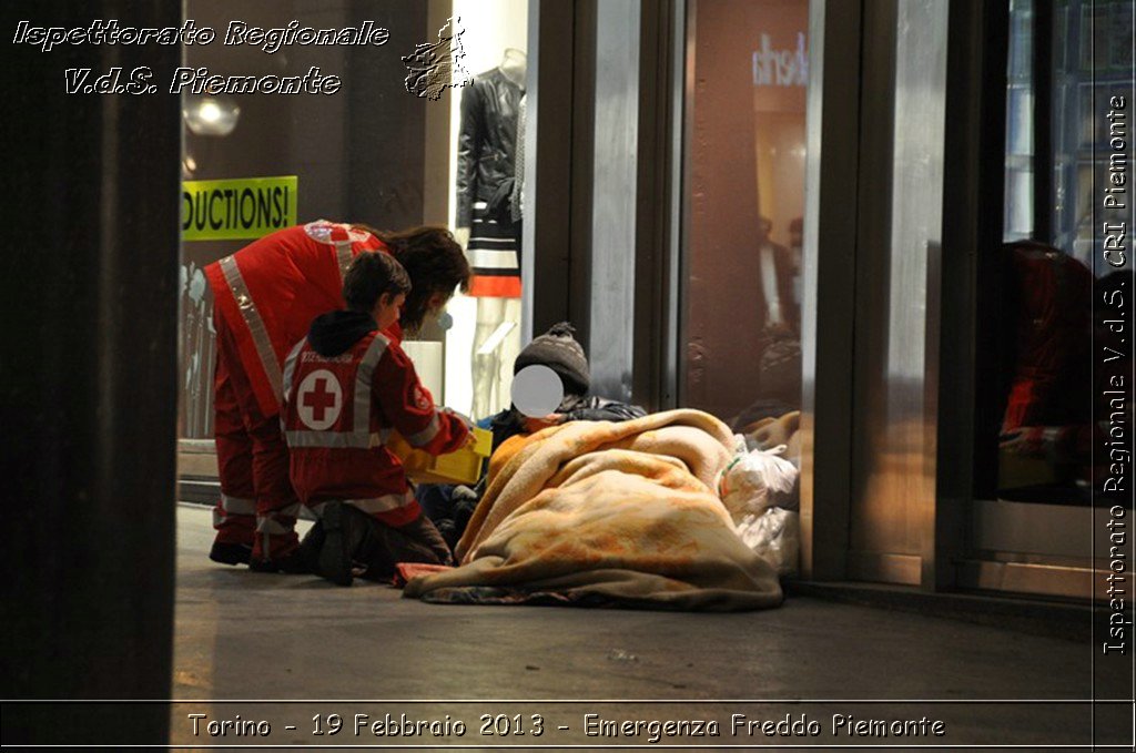 Torino - 19 Febbraio 2013 - Emergenza Freddo Piemonte - Croce Rossa Italiana - Ispettorato Regionale Volontari del Piemonte