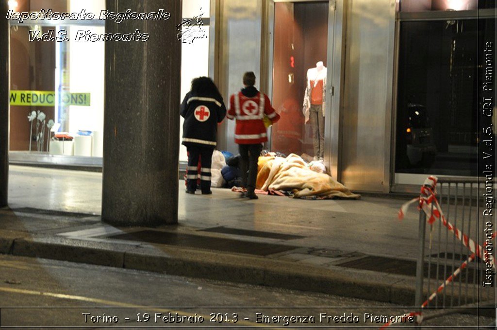 Torino - 19 Febbraio 2013 - Emergenza Freddo Piemonte - Croce Rossa Italiana - Ispettorato Regionale Volontari del Piemonte