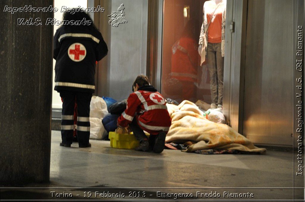 Torino - 19 Febbraio 2013 - Emergenza Freddo Piemonte - Croce Rossa Italiana - Ispettorato Regionale Volontari del Piemonte