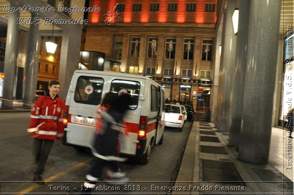 Torino - 19 Febbraio 2013 - Emergenza Freddo Piemonte - Croce Rossa Italiana - Ispettorato Regionale Volontari del Piemonte