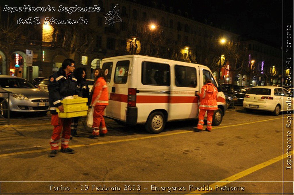 Torino - 19 Febbraio 2013 - Emergenza Freddo Piemonte - Croce Rossa Italiana - Ispettorato Regionale Volontari del Piemonte