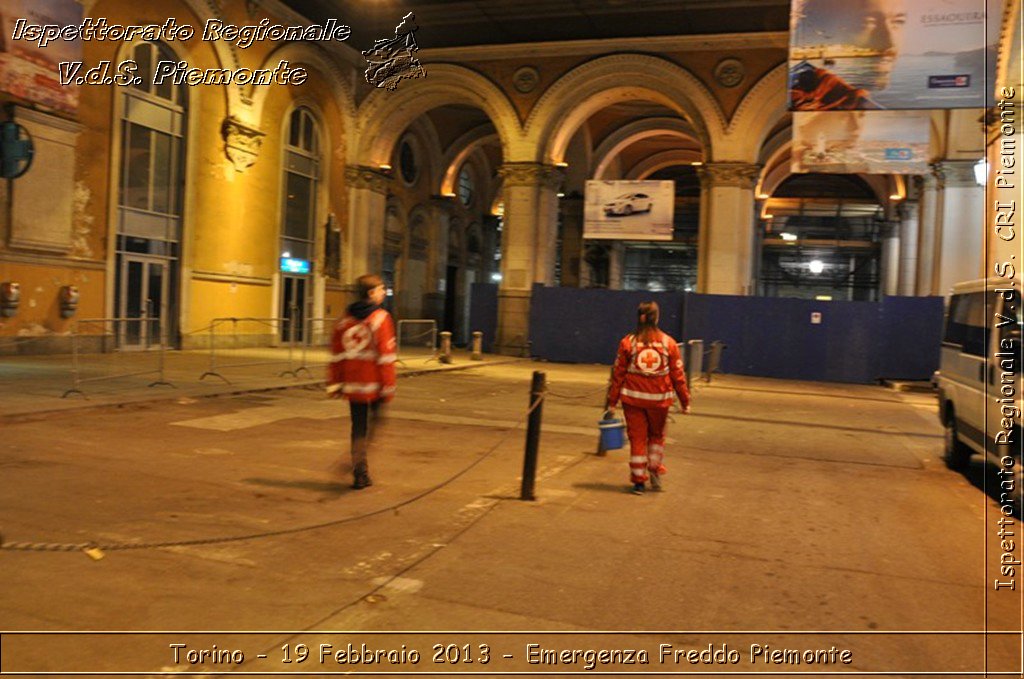 Torino - 19 Febbraio 2013 - Emergenza Freddo Piemonte - Croce Rossa Italiana - Ispettorato Regionale Volontari del Piemonte