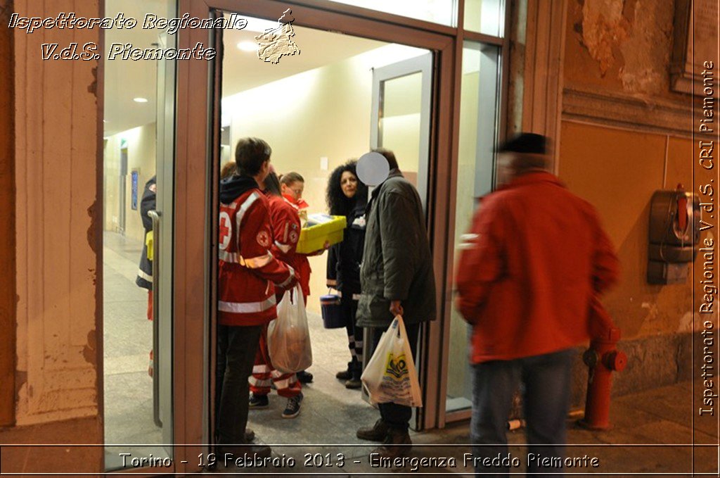 Torino - 19 Febbraio 2013 - Emergenza Freddo Piemonte - Croce Rossa Italiana - Ispettorato Regionale Volontari del Piemonte